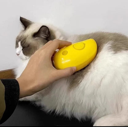 Cepillo vaporizador para mascotas 3 en 1
