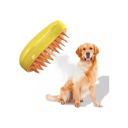 Cepillo vaporizador para mascotas 3 en 1